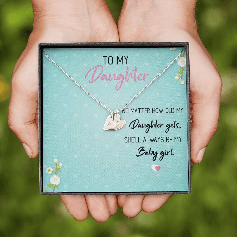To My Daughter - Always My Baby Girl - Love & Hugs Necklace - Celeste Jewel