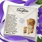 To My Daughter - Always My Baby Girl - Love Knot Necklace - Celeste Jewel
