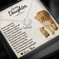 To My Daughter - Always My Baby Girl - Love Knot Necklace - Celeste Jewel