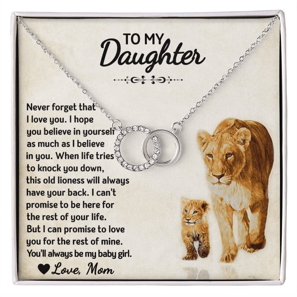 To My Daughter - Always My Baby Girl - Perfect Pair Necklace - Celeste Jewel