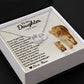 To My Daughter - Always My Baby Girl - Perfect Pair Necklace - Celeste Jewel