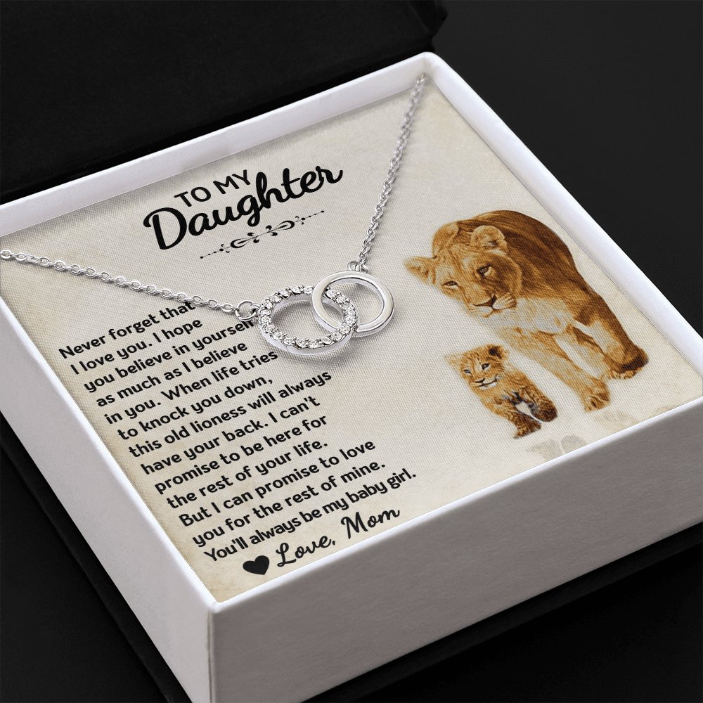 To My Daughter - Always My Baby Girl - Perfect Pair Necklace - Celeste Jewel