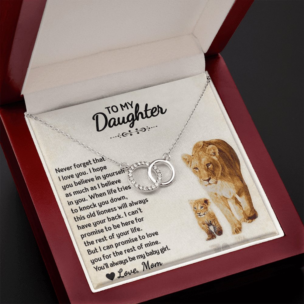 To My Daughter - Always My Baby Girl - Perfect Pair Necklace - Celeste Jewel