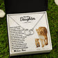 To My Daughter - Always My Baby Girl - Perfect Pair Necklace - Celeste Jewel