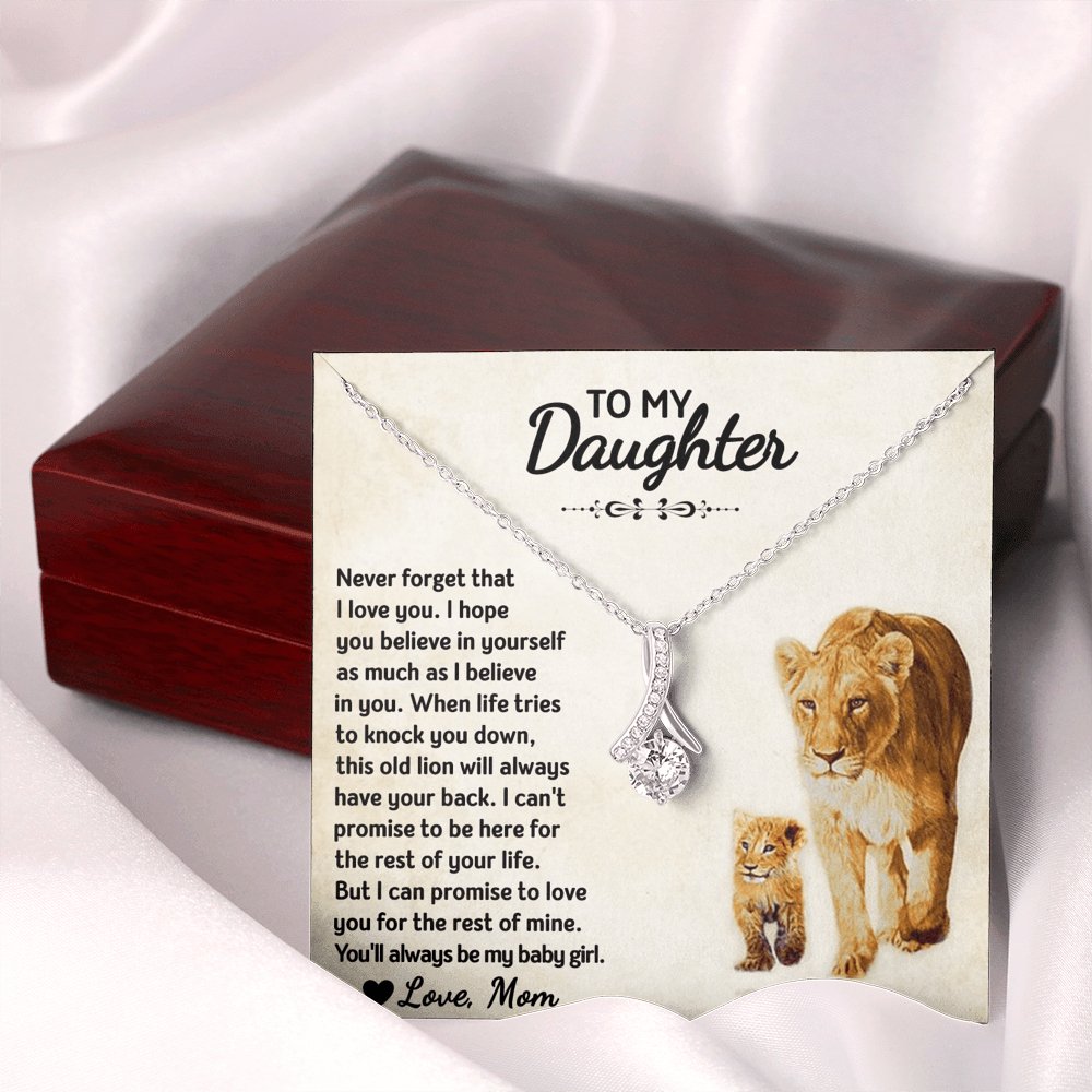 To My Daughter - Always My Baby Girl - Sparkling Radiance Necklace - Celeste Jewel
