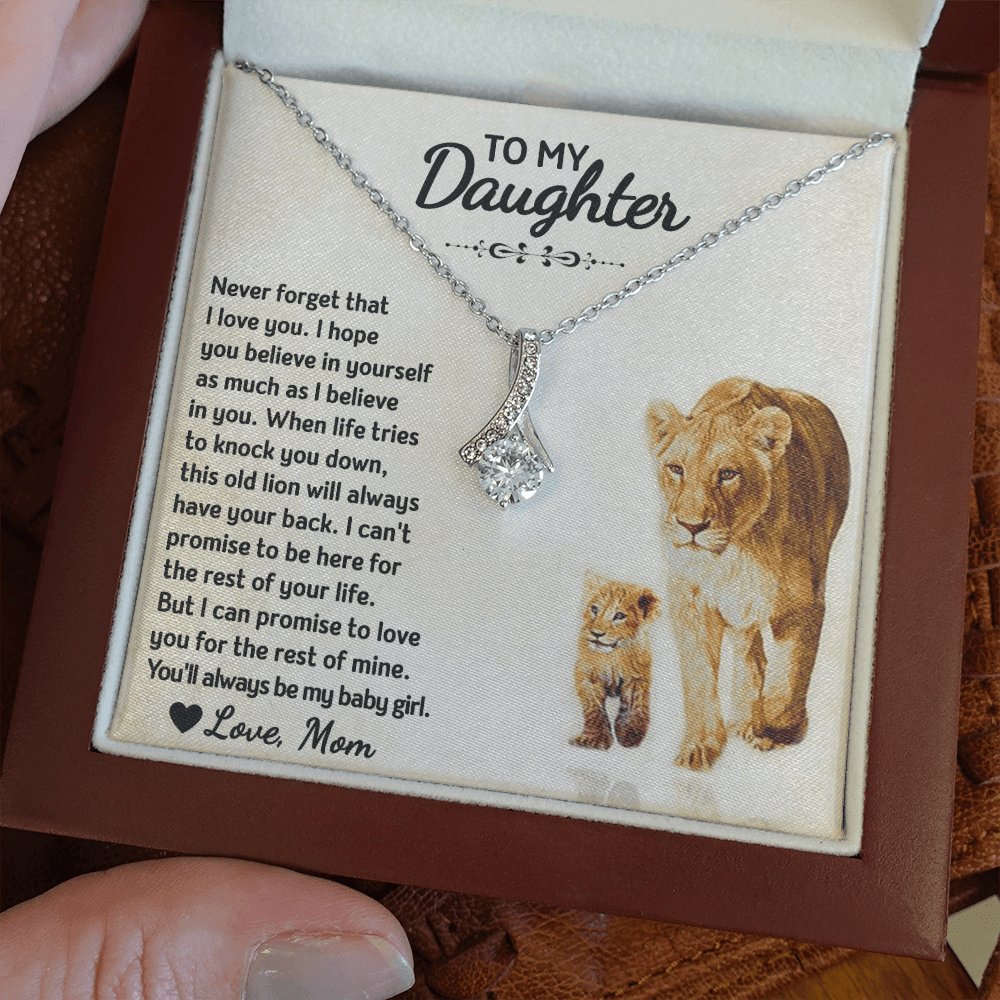 To My Daughter - Always My Baby Girl - Sparkling Radiance Necklace - Celeste Jewel