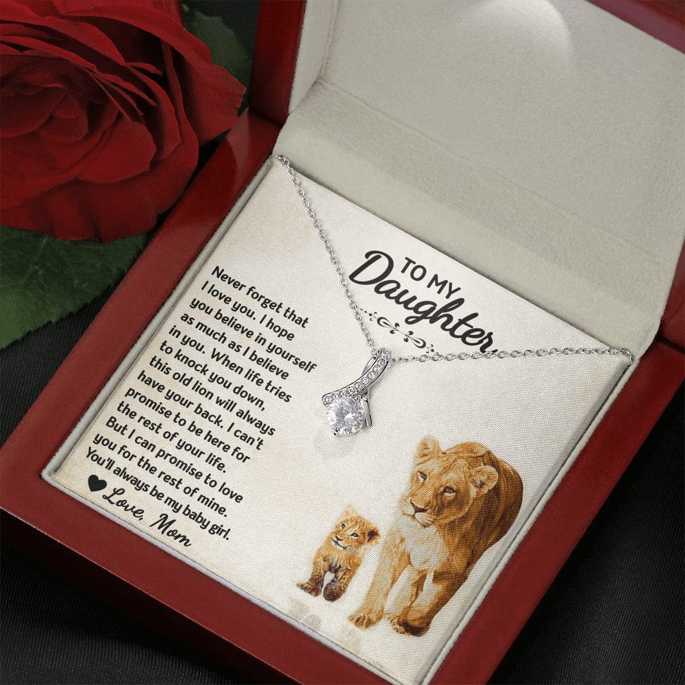 To My Daughter - Always My Baby Girl - Sparkling Radiance Necklace - Celeste Jewel