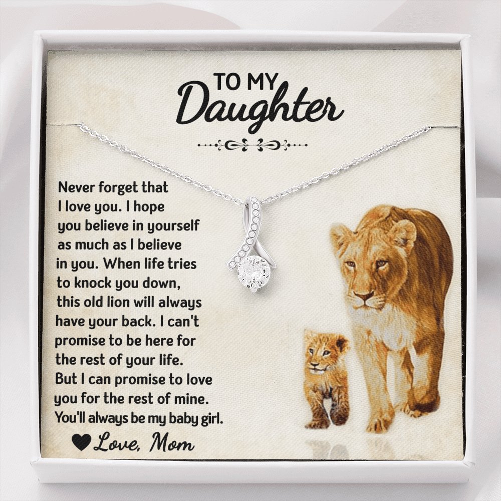 To My Daughter - Always My Baby Girl - Sparkling Radiance Necklace - Celeste Jewel