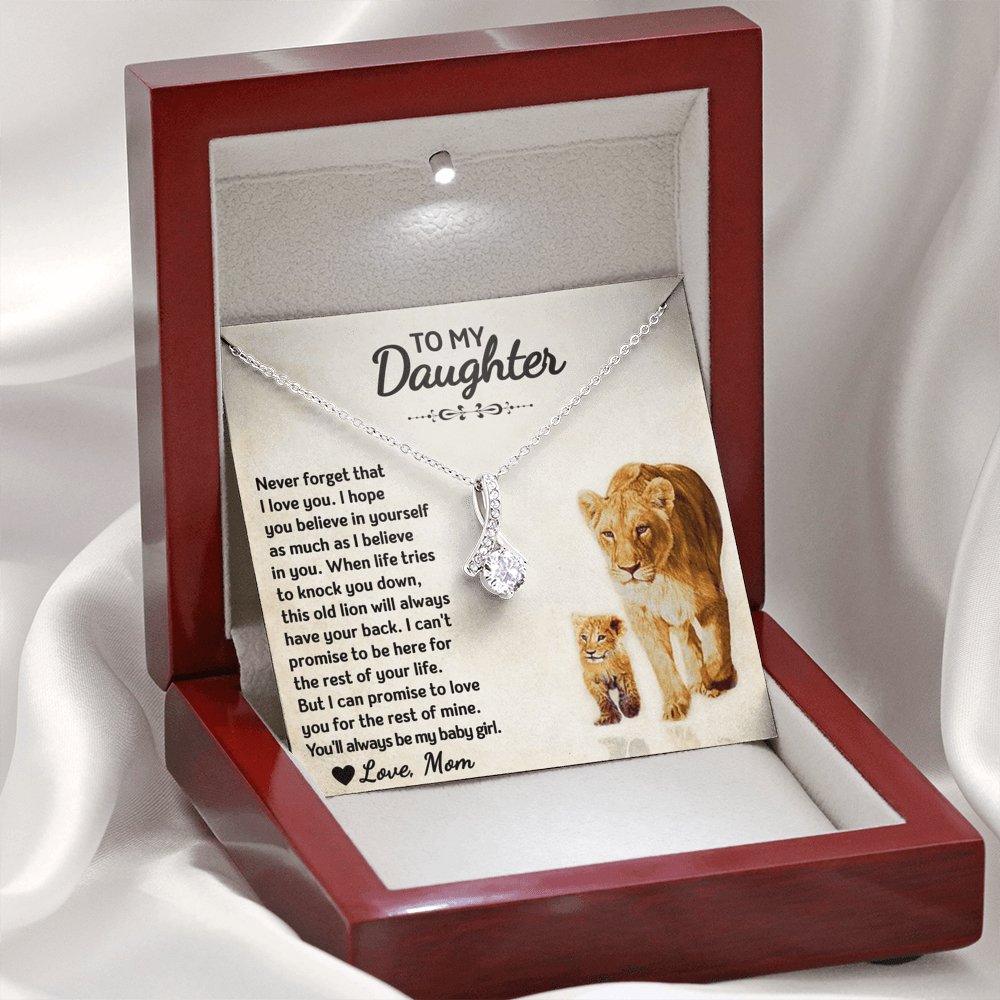 To My Daughter - Always My Baby Girl - Sparkling Radiance Necklace - Celeste Jewel