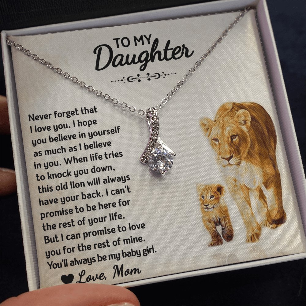 To My Daughter - Always My Baby Girl - Sparkling Radiance Necklace - Celeste Jewel
