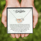 To My Daughter - Always My Little Girl - Interlocking Hearts Necklace - Celeste Jewel