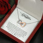 To My Daughter - Always My Little Girl - Interlocking Hearts Necklace - Celeste Jewel