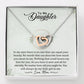 To My Daughter - Always My Little Girl - Interlocking Hearts Necklace - Celeste Jewel