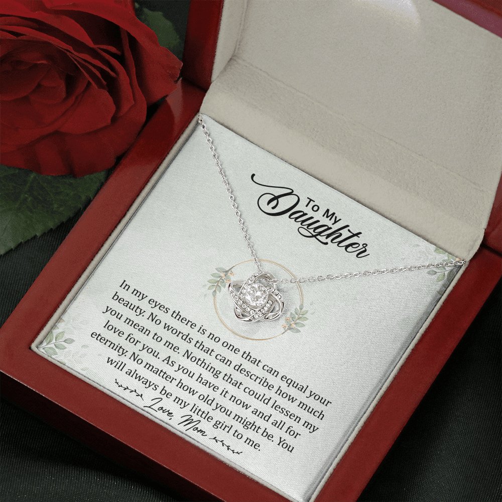 To My Daughter - Always My Little Girl - Love Knot Necklace - Celeste Jewel