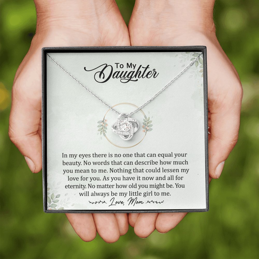 To My Daughter - Always My Little Girl - Love Knot Necklace - Celeste Jewel