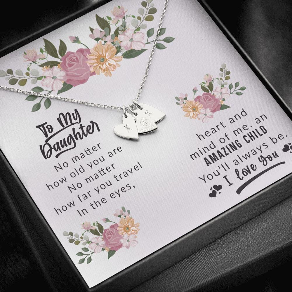 To My Daughter - Amazing Child - Love & Hugs Necklace - Celeste Jewel