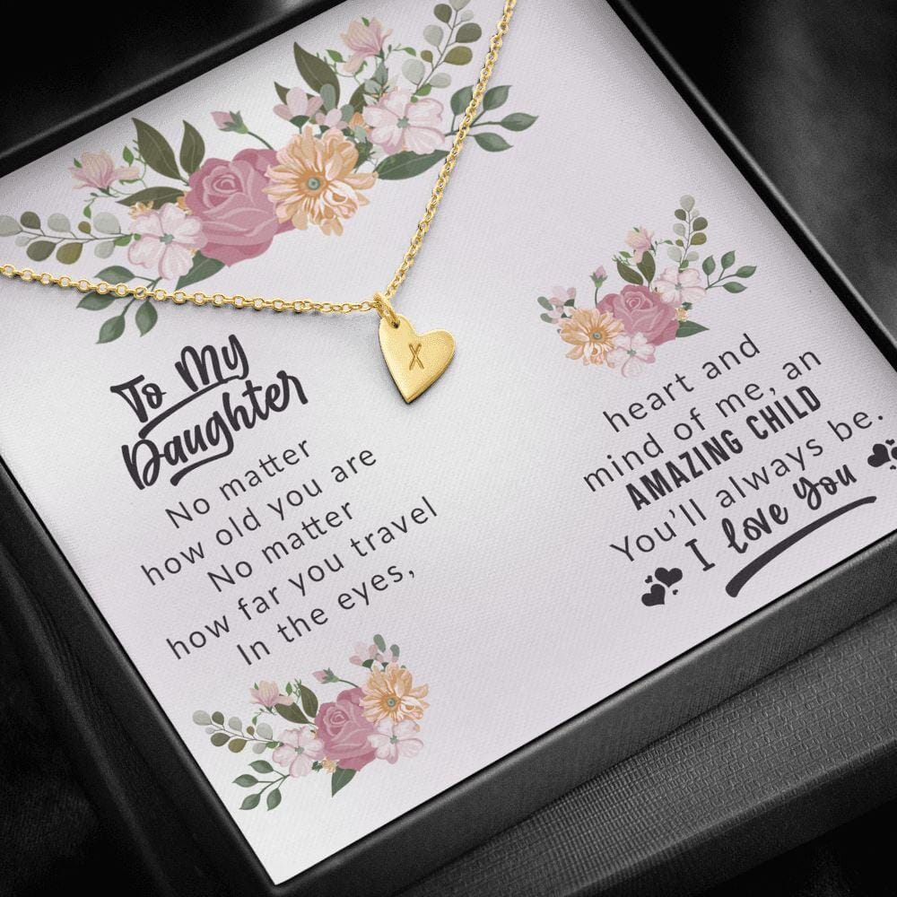 To My Daughter - Amazing Child - Love & Hugs Necklace - Celeste Jewel