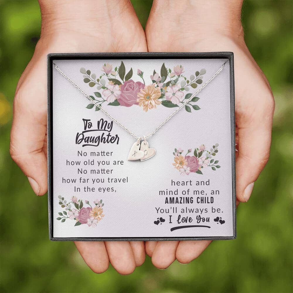To My Daughter - Amazing Child - Love & Hugs Necklace - Celeste Jewel