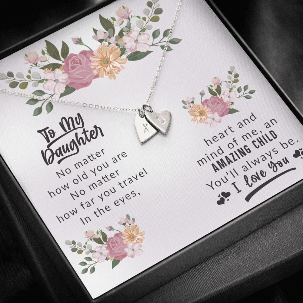 To My Daughter - Amazing Child - Love & Hugs Necklace - Celeste Jewel