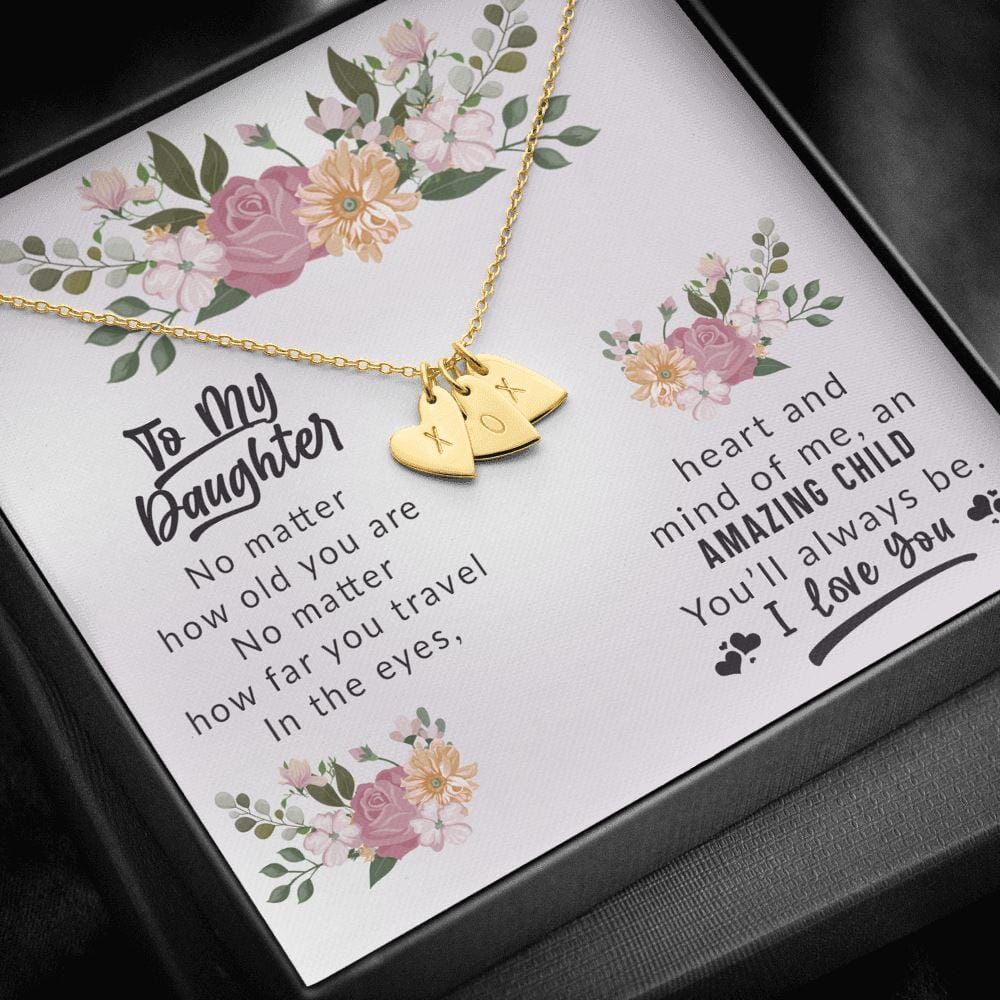 To My Daughter - Amazing Child - Love & Hugs Necklace - Celeste Jewel