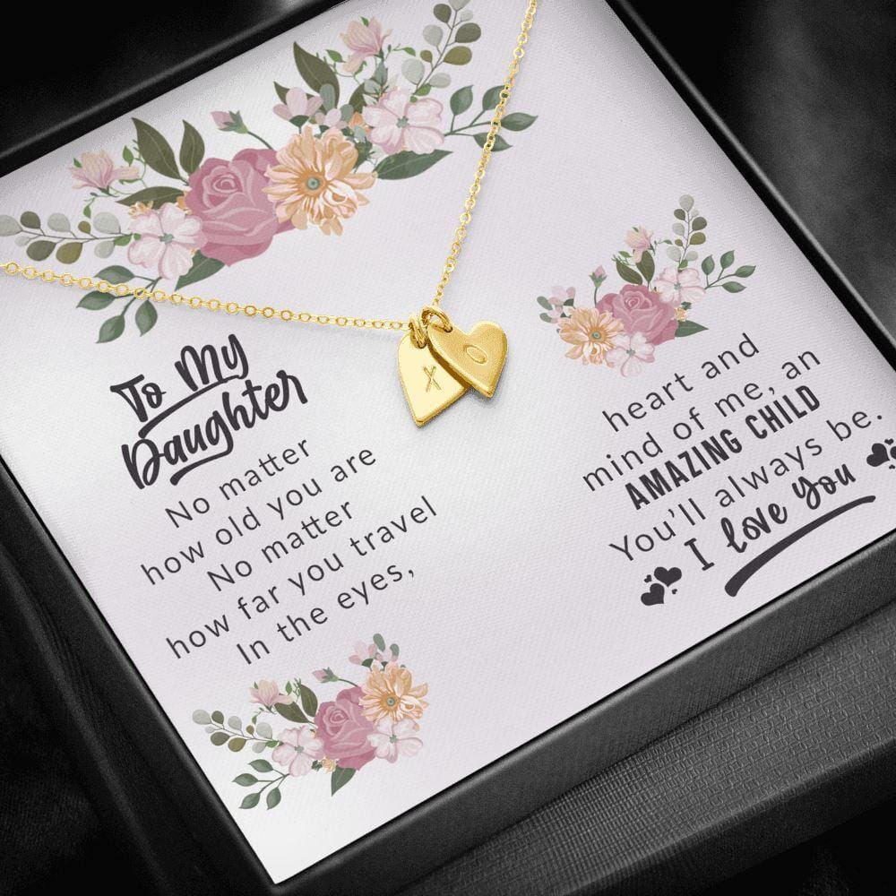 To My Daughter - Amazing Child - Love & Hugs Necklace - Celeste Jewel