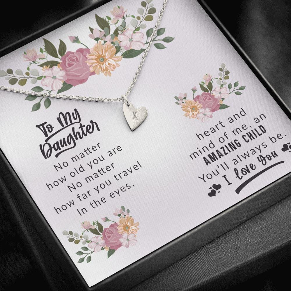 To My Daughter - Amazing Child - Love & Hugs Necklace - Celeste Jewel