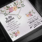 To My Daughter - Amazing Child - Love & Hugs Necklace - Celeste Jewel