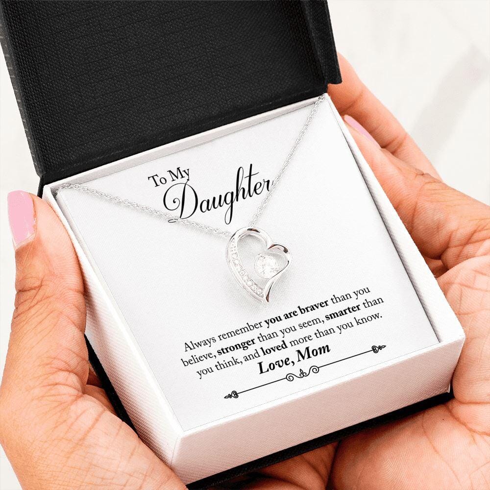 To My Daughter - Braver Stronger Smarter - Eternal Love Necklace - Celeste Jewel