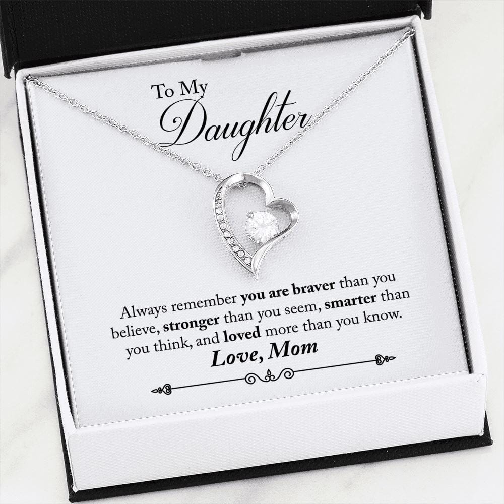 To My Daughter - Braver Stronger Smarter - Eternal Love Necklace - Celeste Jewel