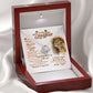 To My Daughter - Carry You In My Heart - Love Knot Necklace - Celeste Jewel