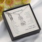 To My Daughter - Encouraging You - Hugging Giraffe Necklace - Celeste Jewel