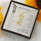To My Daughter - Encouraging You - Hugging Giraffe Necklace - Celeste Jewel