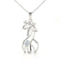 To My Daughter - Encouraging You - Hugging Giraffe Necklace - Celeste Jewel
