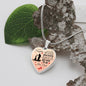 To My Daughter - Gift From Dad - Luxury Graphic Heart Necklace - Celeste Jewel
