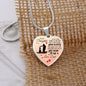 To My Daughter - Gift From Dad - Luxury Graphic Heart Necklace - Celeste Jewel