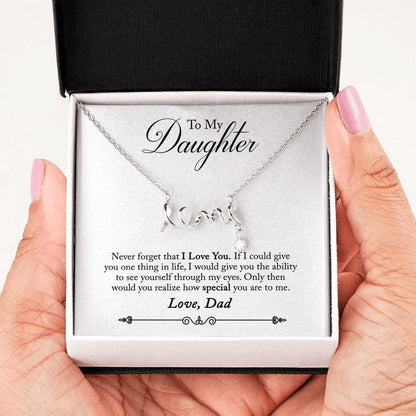 To My Daughter - How Special You Are - Dainty Love Necklace - Celeste Jewel