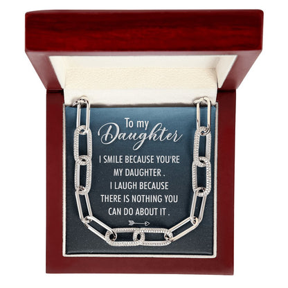 To My Daughter - I Smile - Forever Linked Necklace - Celeste Jewel