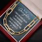 To My Daughter - I Smile - Forever Linked Necklace Jewelry 