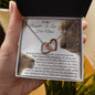To My Daughter-In-Law - You Are A Blessing - Interlocking Hearts Necklace - Celeste Jewel