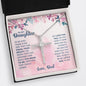 To My Daughter - In My Eyes - Cubic Zirconia Cross Necklace - Celeste Jewel
