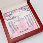 To My Daughter - In My Eyes - Cubic Zirconia Cross Necklace - Celeste Jewel