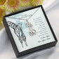 To My Daughter - Little Star - Hugging Giraffe Necklace - Celeste Jewel