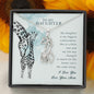 To My Daughter - Little Star - Hugging Giraffe Necklace - Celeste Jewel