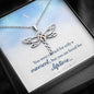 To My Daughter - Loved For A Lifetime - Dragonfly Necklace - Celeste Jewel