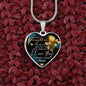 To My Daughter -Most Beautiful Thing - Luxury Graphic Heart Necklace - Celeste Jewel