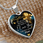 To My Daughter -Most Beautiful Thing - Luxury Graphic Heart Necklace - Celeste Jewel