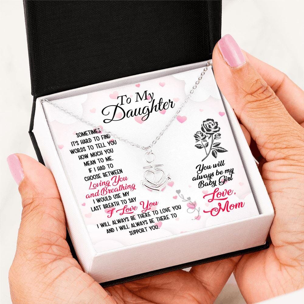 To My Daughter - My Baby Girl - Anchor Necklace - Celeste Jewel