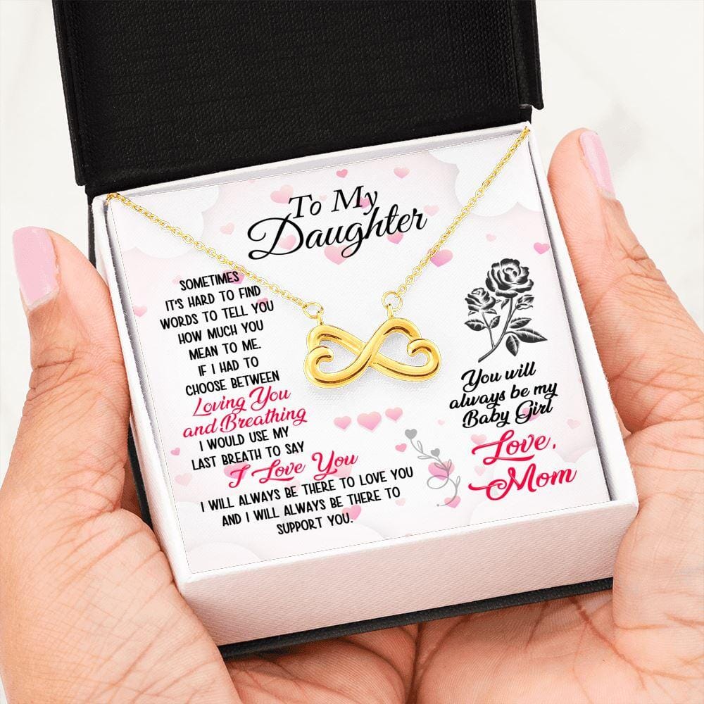 To My Daughter - My Baby Girl - Infinity Necklace - Celeste Jewel