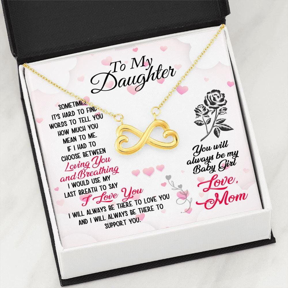 To My Daughter - My Baby Girl - Infinity Necklace - Celeste Jewel