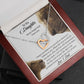 To My Daughter - Never Forget That I Love You - Interlocking Hearts Necklace (Duplicate) - Celeste Jewel